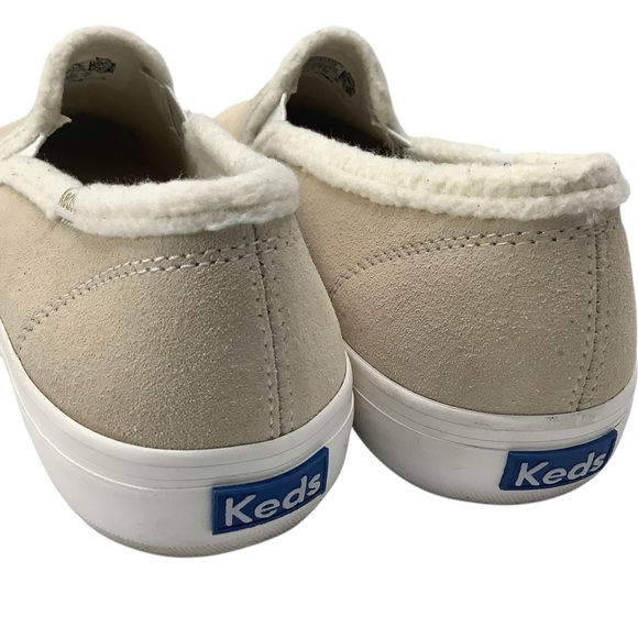 Keds Double Decker Women’s Sneakers Faux Shearling Size 8.5 Medium US Cream - Picture 9 of 9